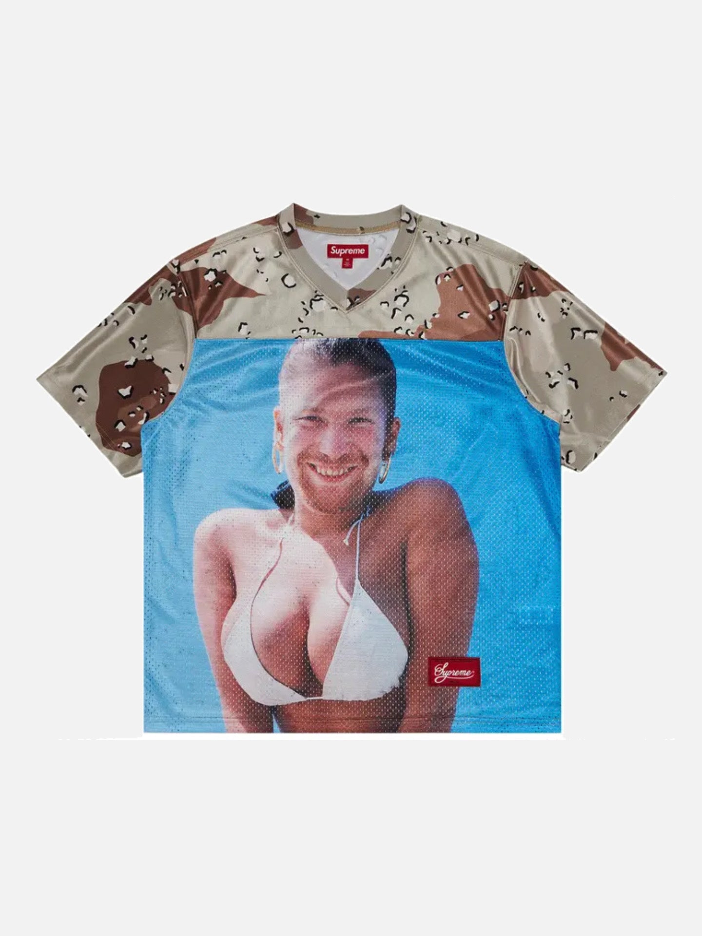 Supreme x Aphex Twin Football Jersey 'Chocolate Chip Camo'