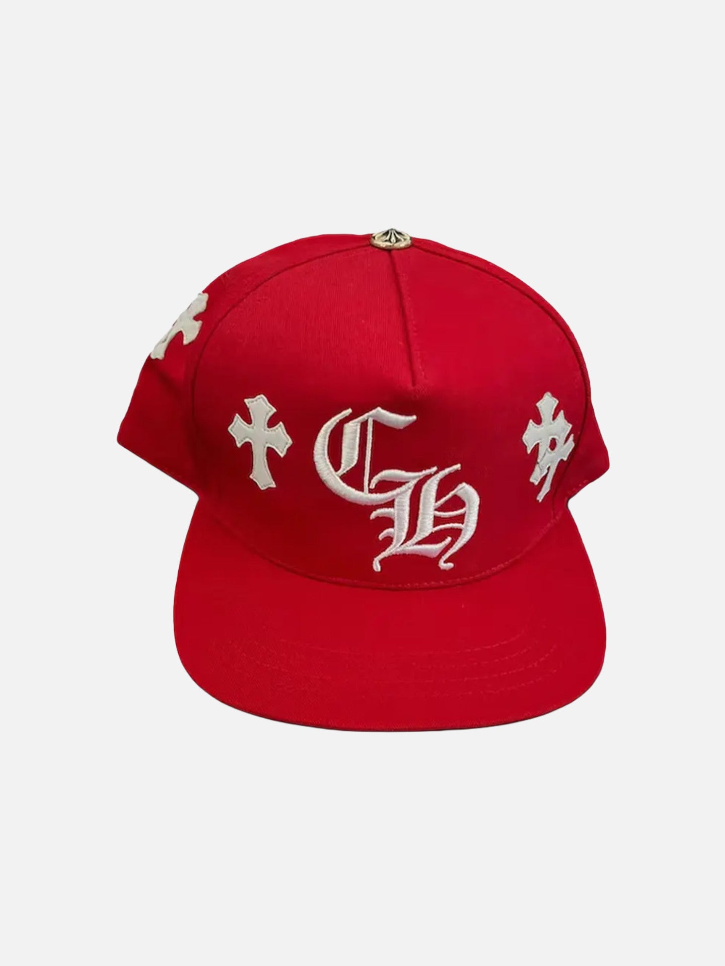 Chrome Hearts Cross Patch Snapback 'Red'