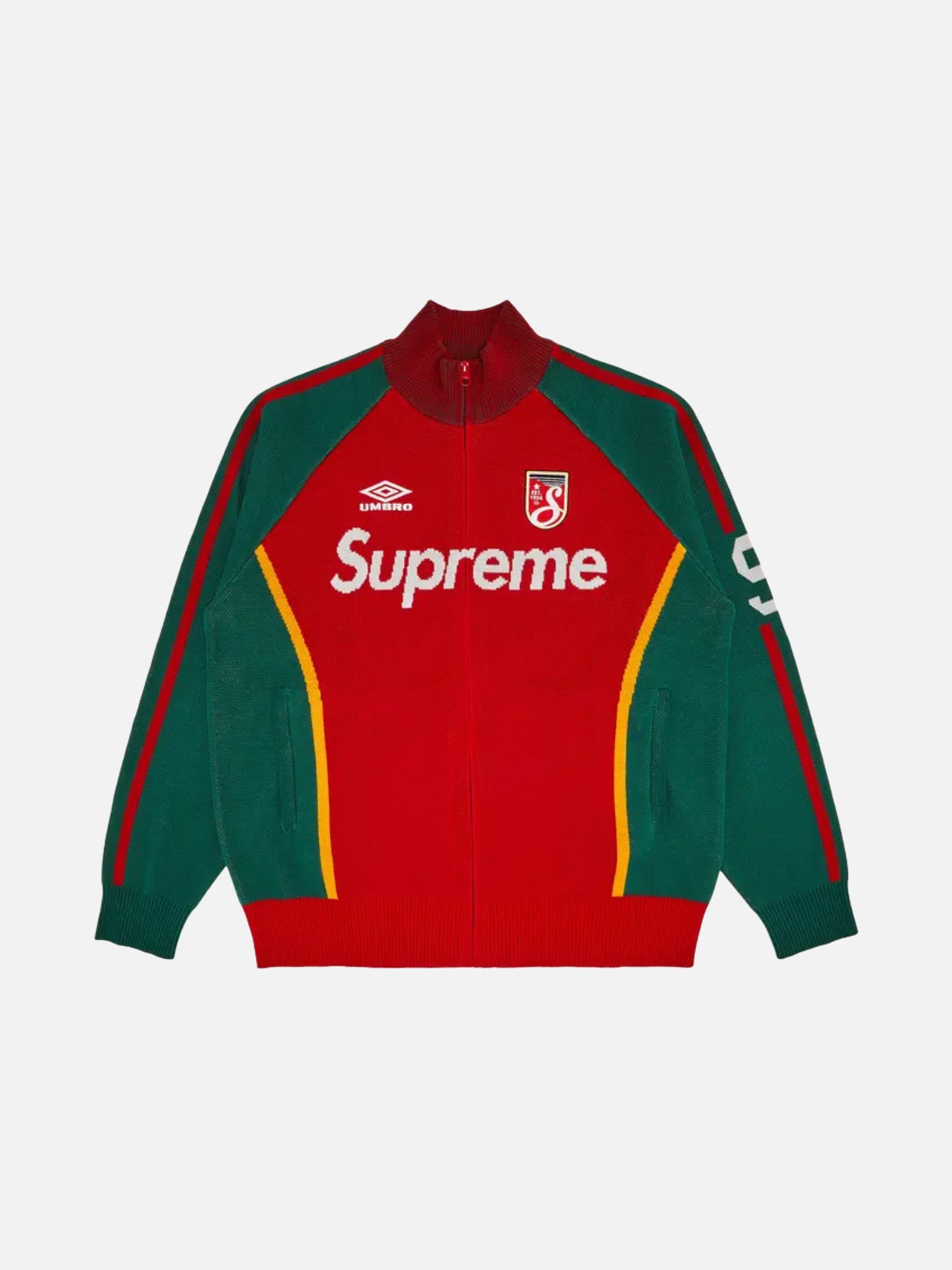 Supreme x Umbro Zip Up Sweater 'Red'