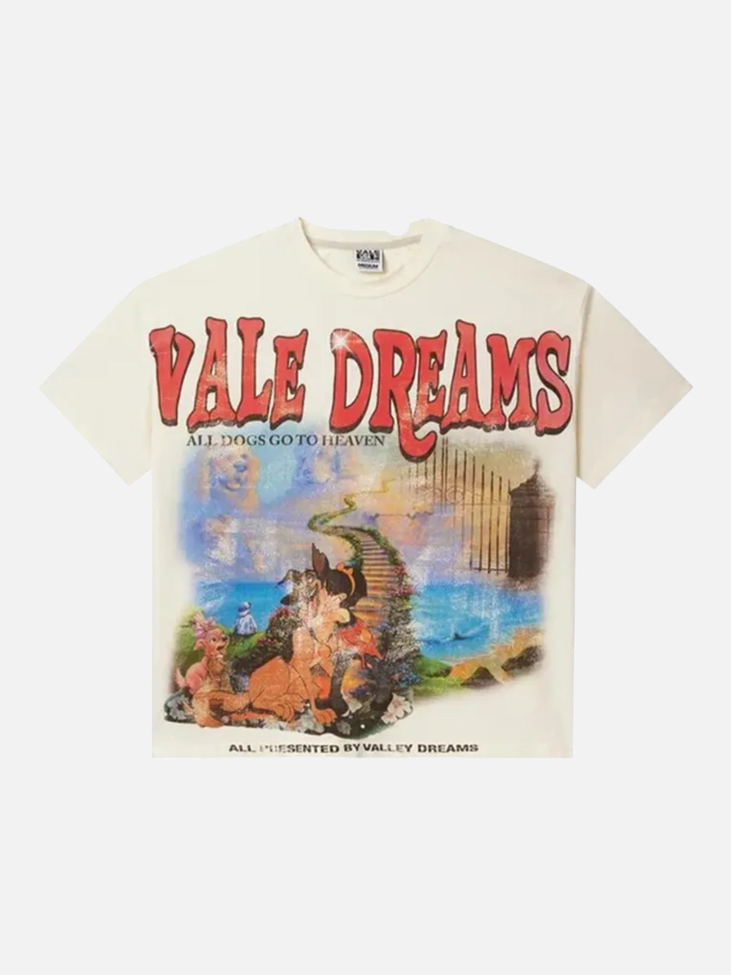 Vale Forever All Dogs Go To Heaven Tee 'Cream'