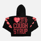 Awful Lot Of Cough Syrup V3 Valentine Zip Up Hoodie ‘Black’