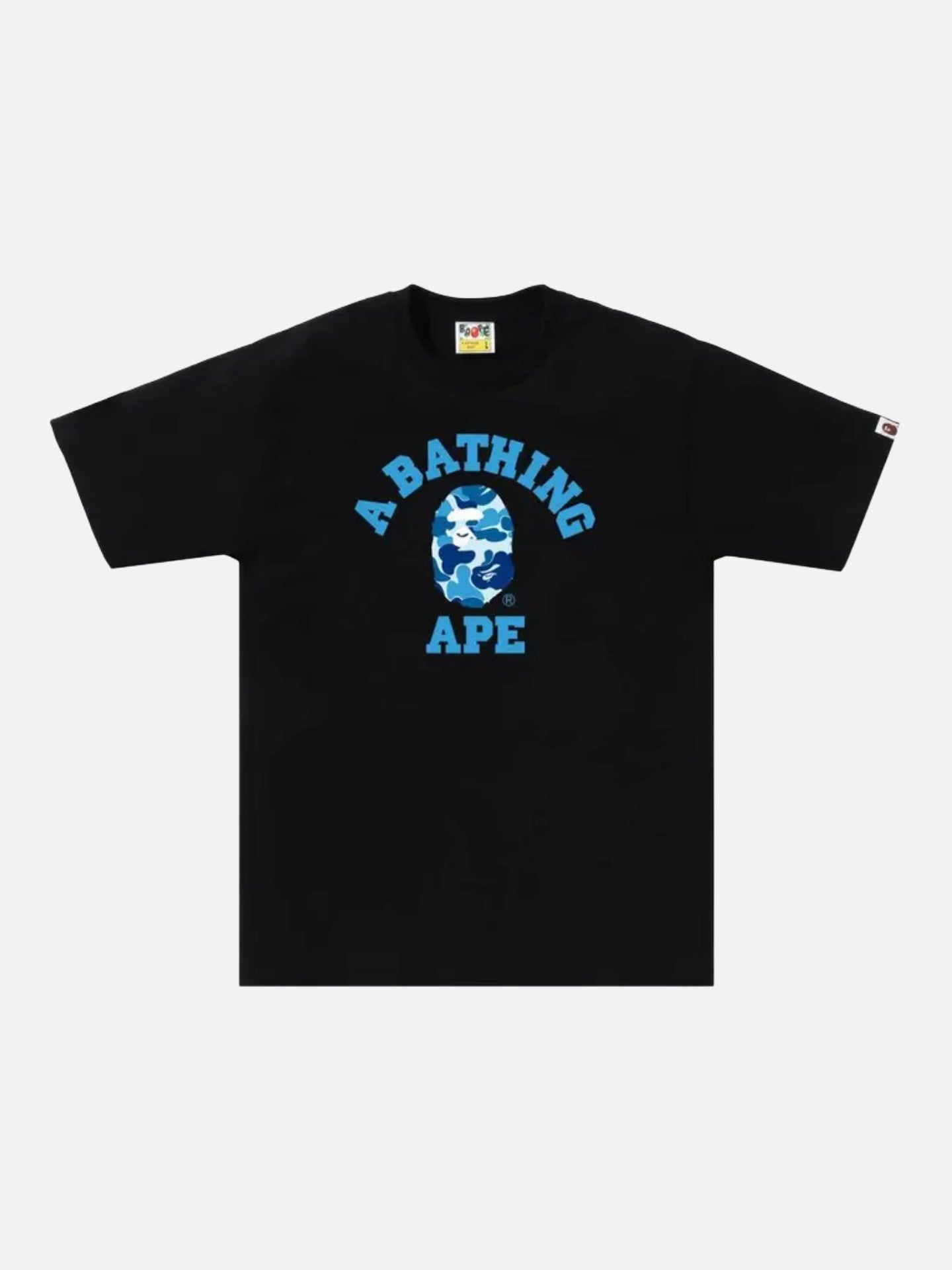 BAPE ABC Camo College Tee 'Black/Blue'