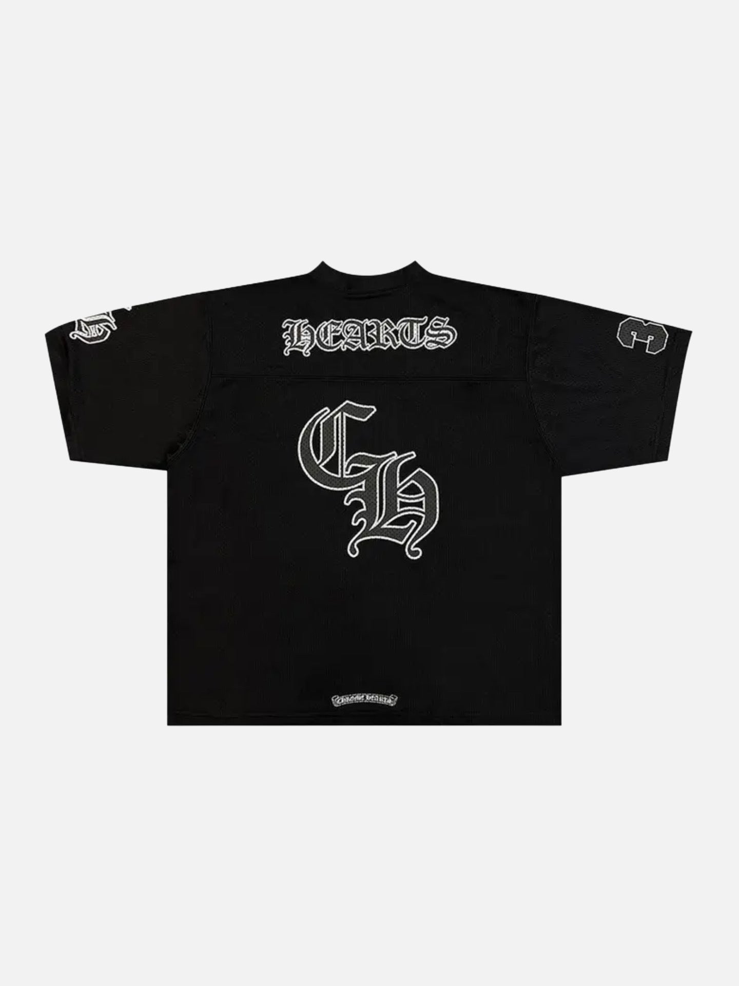 Chrome Hearts Mesh Stadium Football Jersey 'Black'