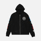 Chrome Hearts Horseshoe Logo Zip Up Hoodie 'Black'