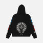 Chrome Hearts Horseshoe Logo Zip Up Hoodie 'Black'