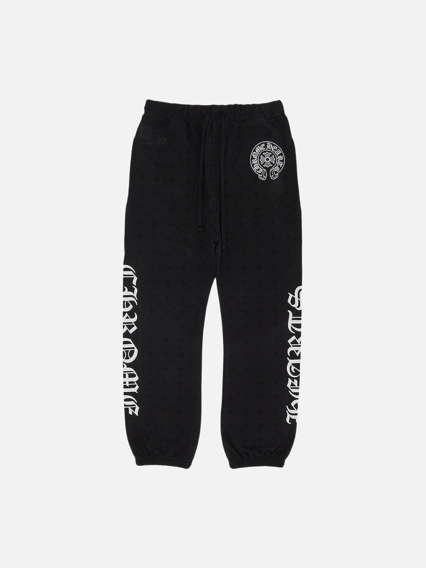Chrome Hearts All Over Monogram Horseshoe Logo Sweatpants 'Black'