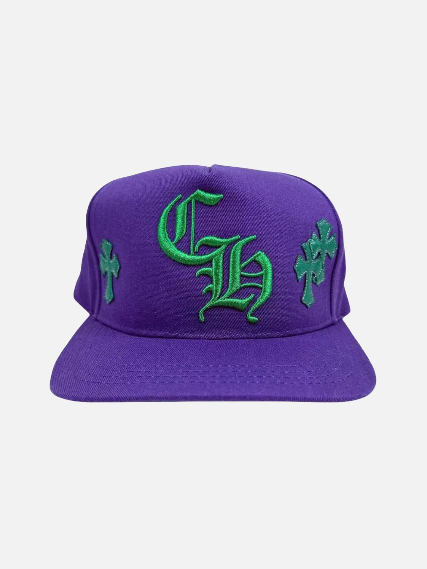 Chrome Hearts Cross Patch Trucker Hat 'Purple/Green'