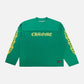 Chrome Hearts Floral Jersey Long-Sleeve Tee 'Green/Gold'