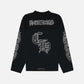 Chrome Hearts Stadium Mesh Long Sleeve Jersey 'Black/Gray'