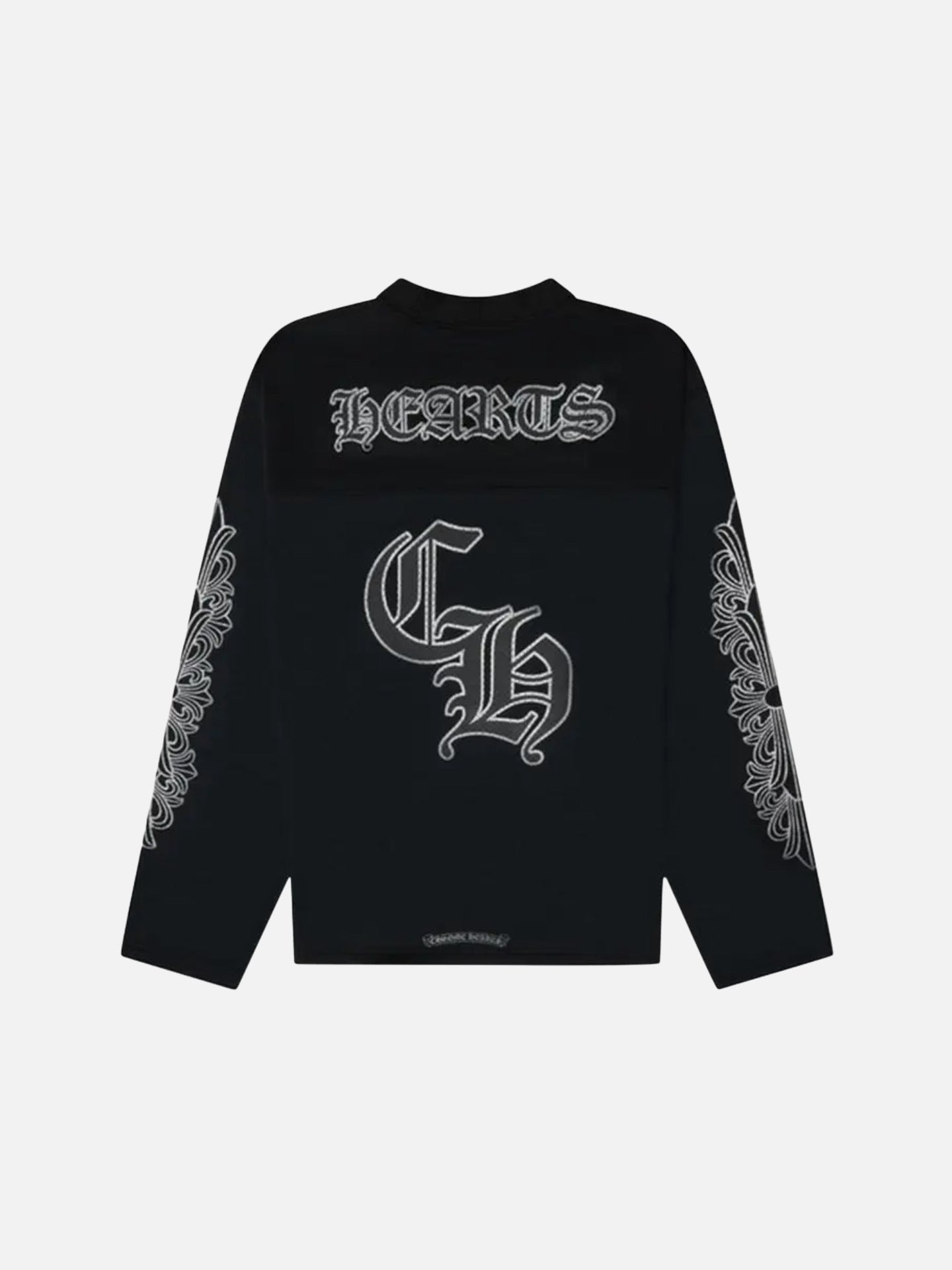 Chrome Hearts Stadium Mesh Long Sleeve Jersey 'Black/Gray'