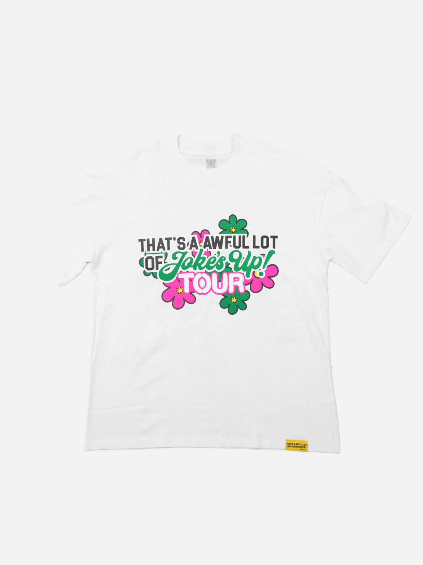 Awful Lot Of Cough Syrup Joke’s Up Tour Tee ‘White’