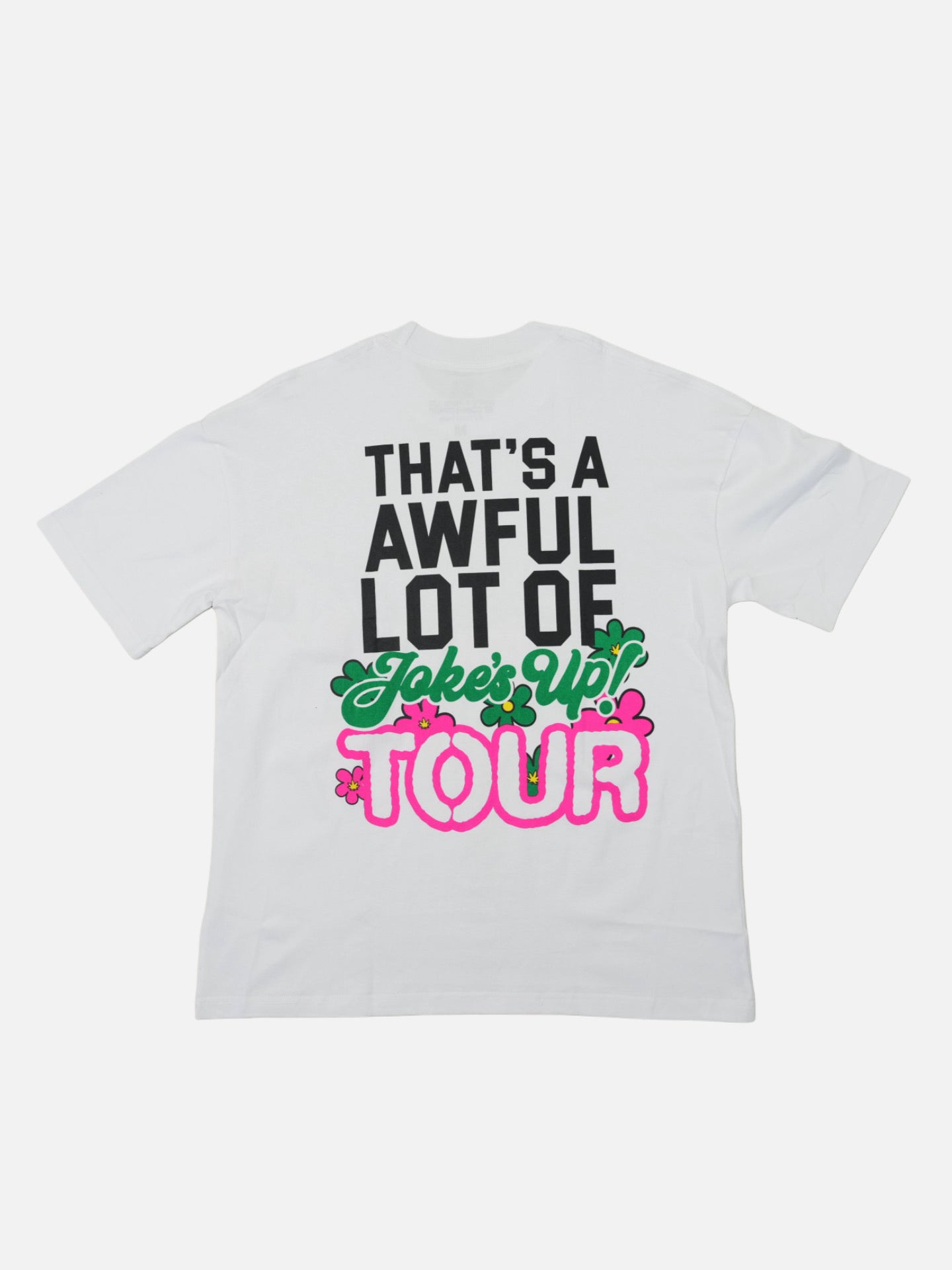 Awful Lot Of Cough Syrup Joke’s Up Tour Tee ‘White’