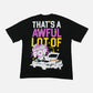 Awful Lot Of Cough Syrup Exotic Pop Tee ‘Black’