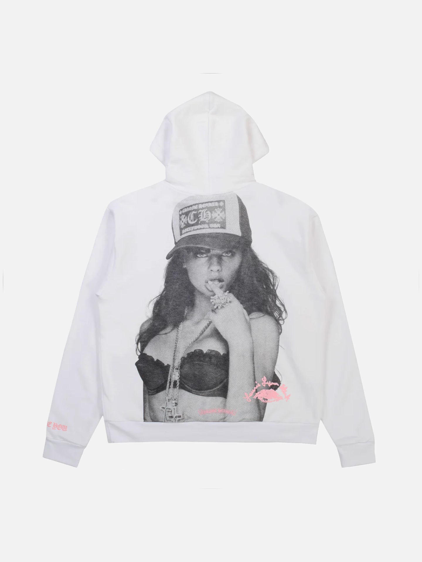 Chrome Hearts Laurie Lynn Stark Signature Stamp Hoodie ‘White’