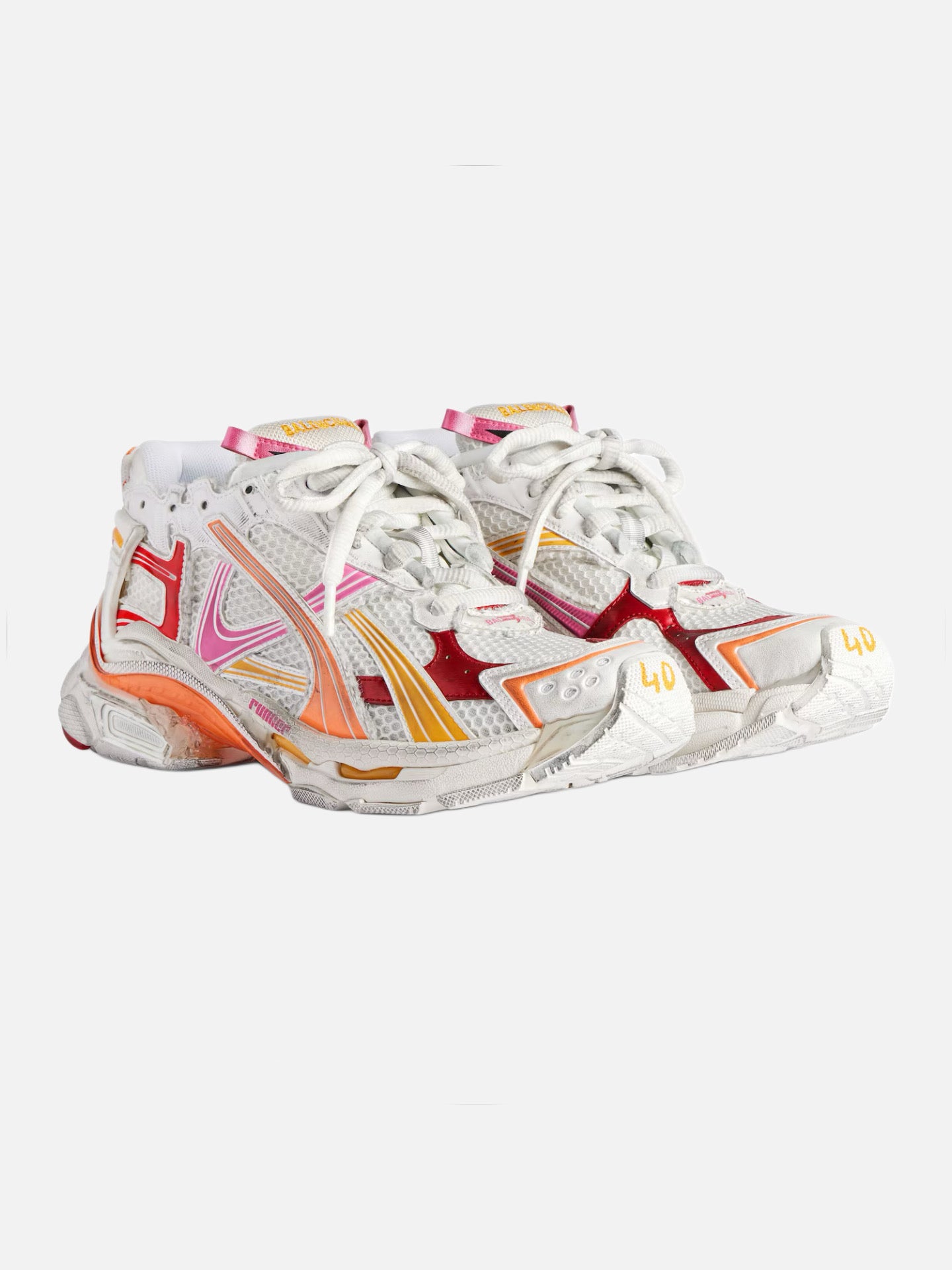 Balenciaga Runner Sneaker 'White/Orange/Pink/Red'
