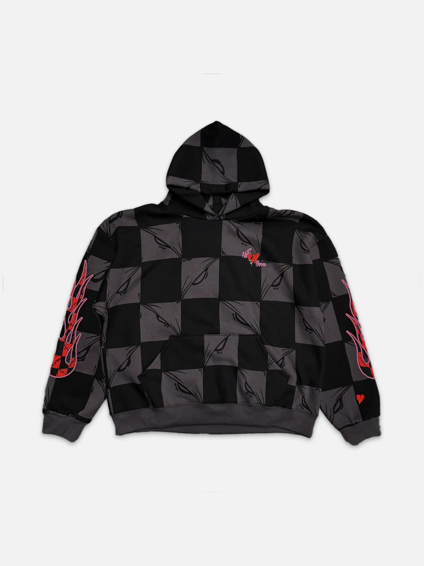 99 Eyes Hoodie ATL Flames ‘Black/Grey’