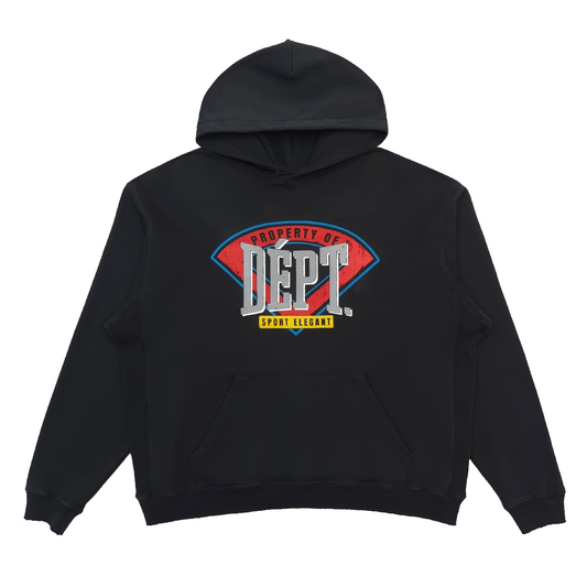 GALLERY DEPT FIELD GRAPHIC BLACK HOODIE