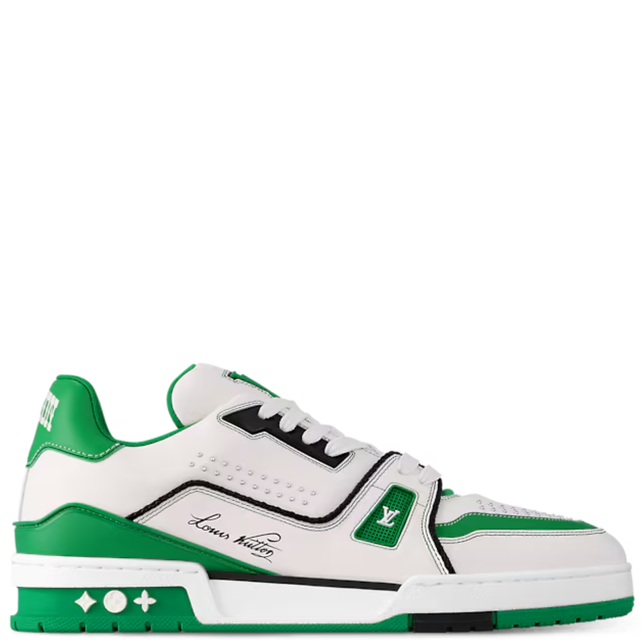 L/V TRAINER BLACK GREEN WHITE