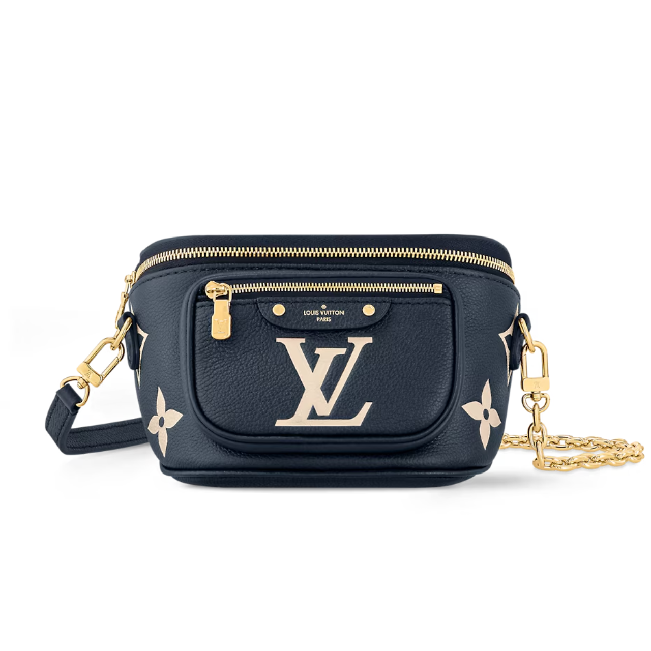 L/V MINI BUMBAG NAVY CREME