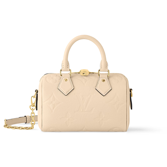 L/V SPEEDY BANDO 20 CREAM MONOGRAM BAG