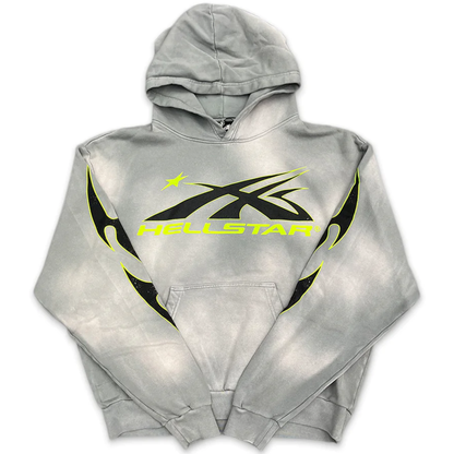 HELLSTAR FLAME GREY HOODIE