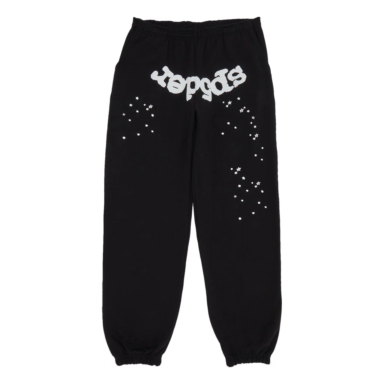 SP5DER BLACK SWEATPANTS