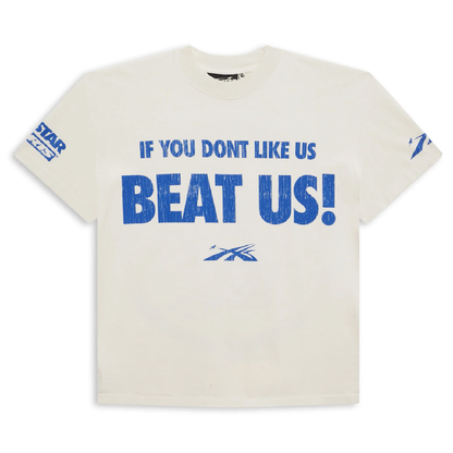 HELLSTAR BEAT US TEE WHITE