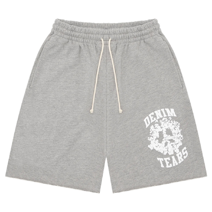 DENIM TEARS UNIVERSITY SHORTS GREY