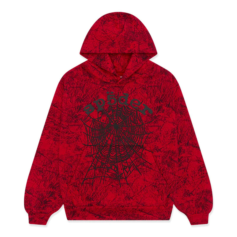 SP5DER RED OG TREE CAMO HOODIE