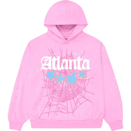 SP5DER ATLANTA PINK HOODIE