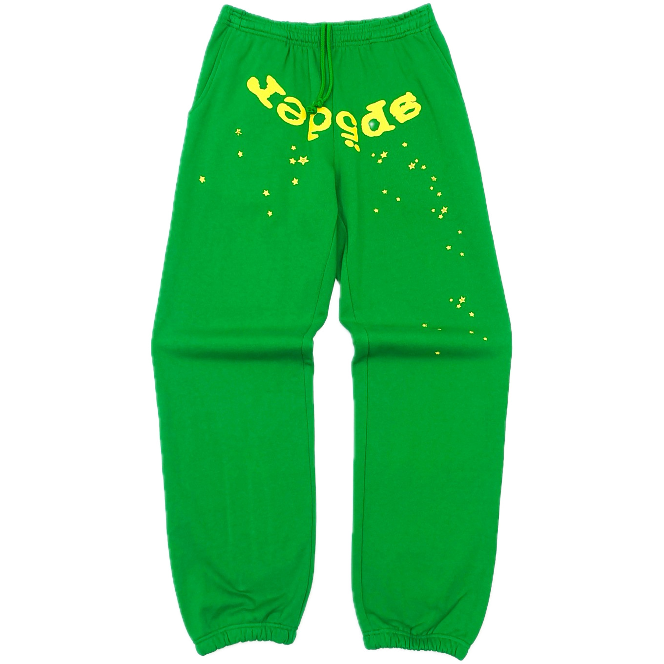 SP5DER GREEN YELLOW SWEATPANTS