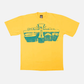 Hellstar Jesus Emblem Tee Yellow Gold