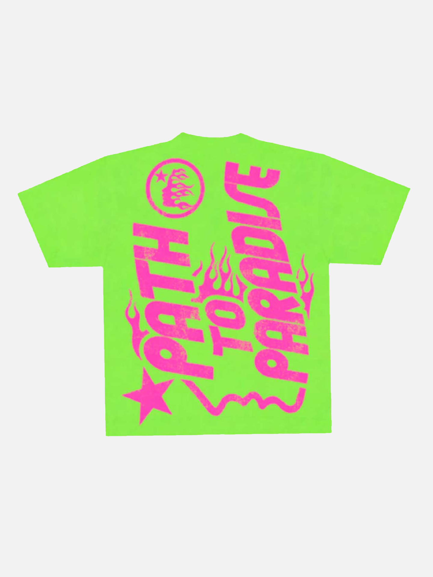Hellstar Jesus Emblem Tee Neon Green