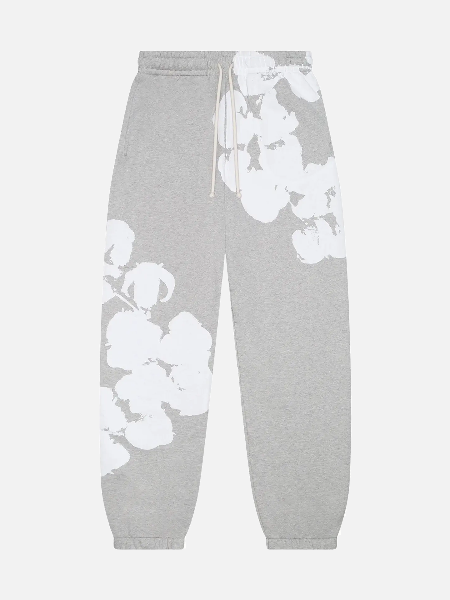 Denim Tears Big Cotton Wreath Sweatpants 'Grey'