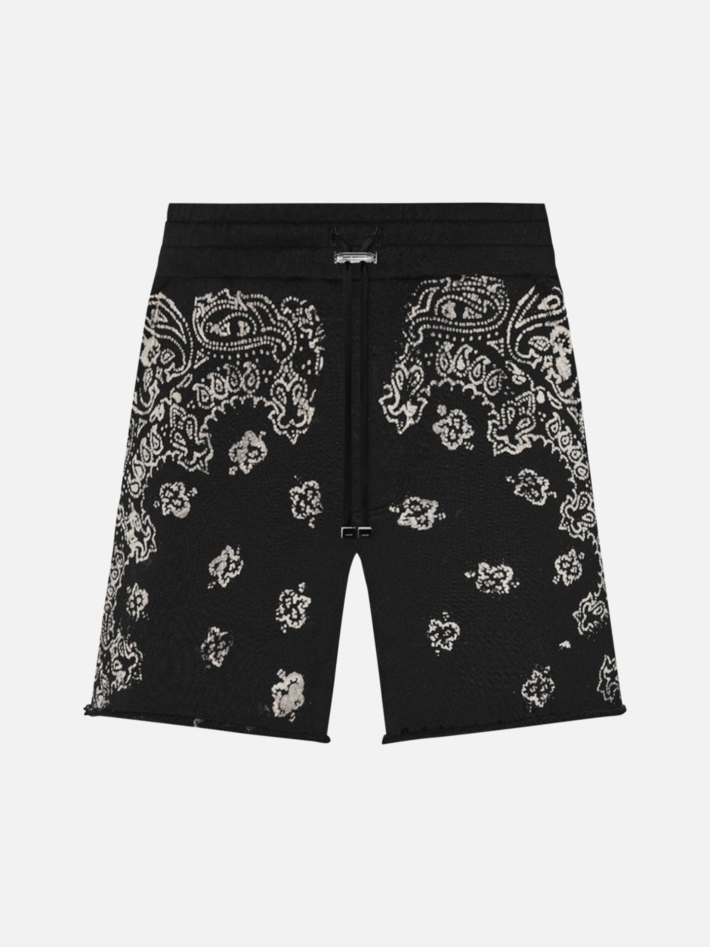 Amiri Bandana Bleach Shorts 'Black'