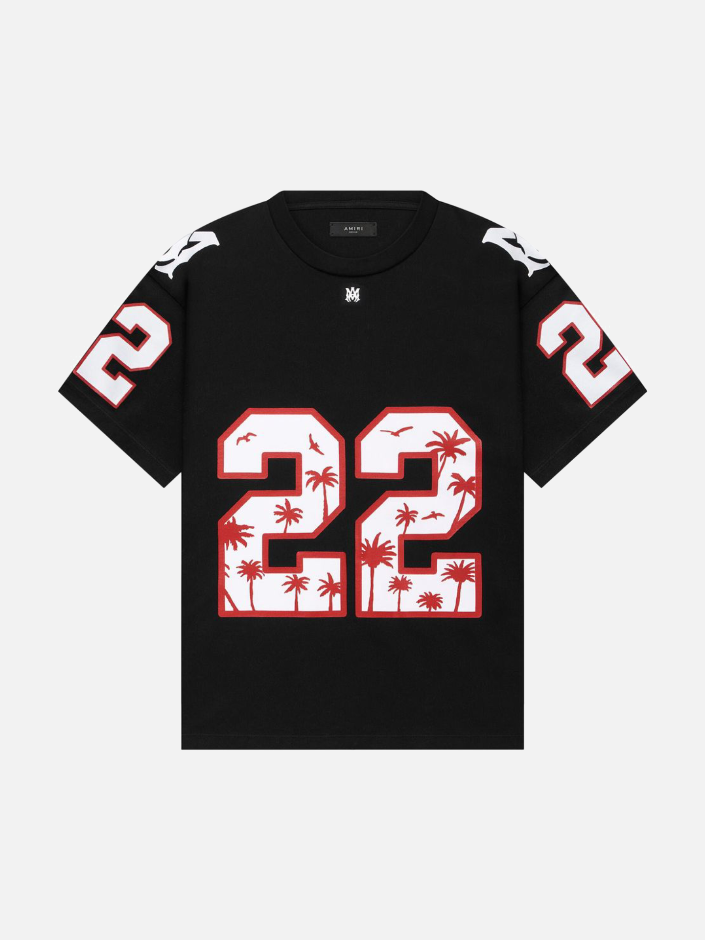 Amiri Oversized 22 Football Tee 'Black'