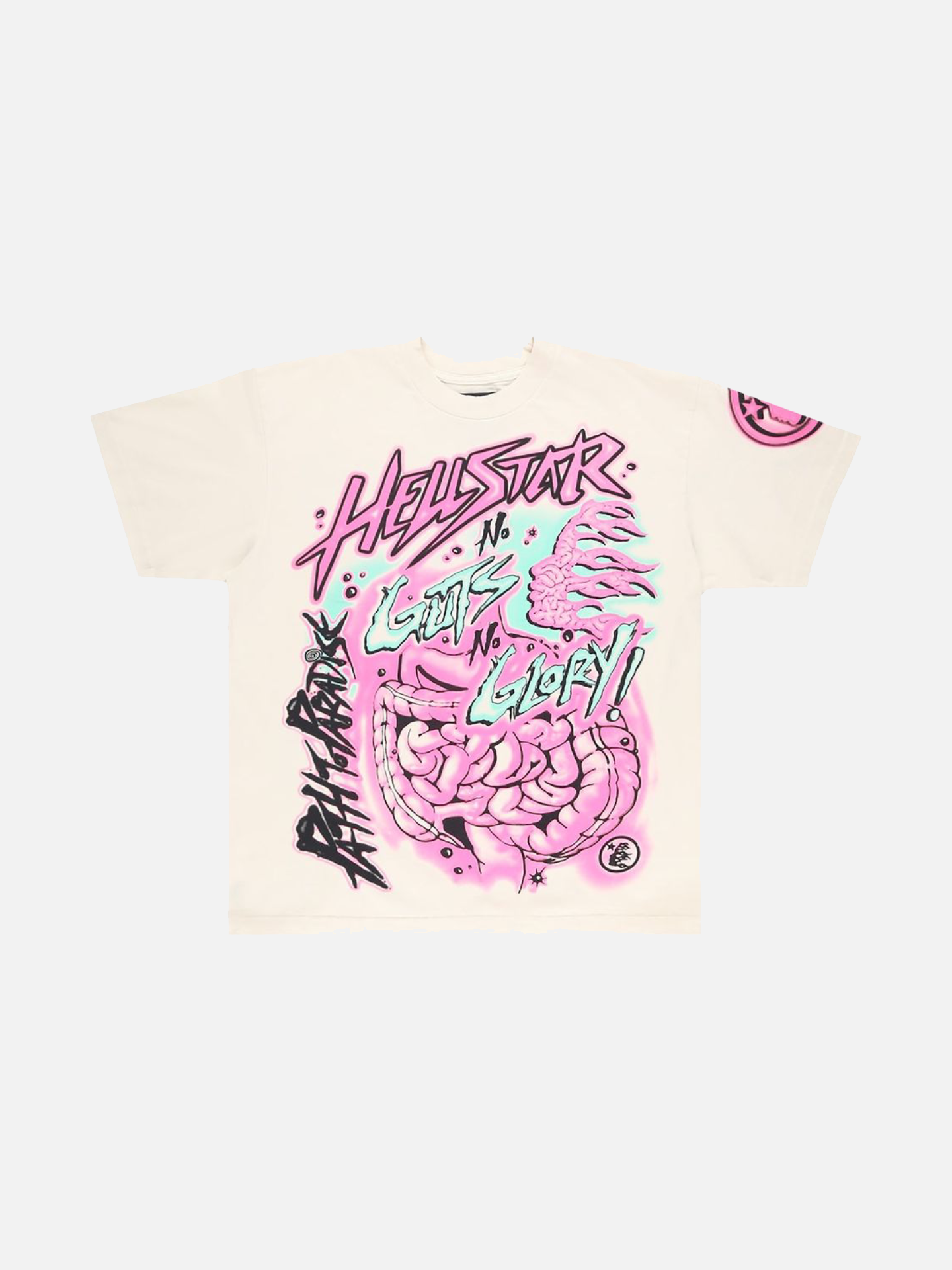 Hellstar No Guts No Glory T-Shirt 'White/Pink'