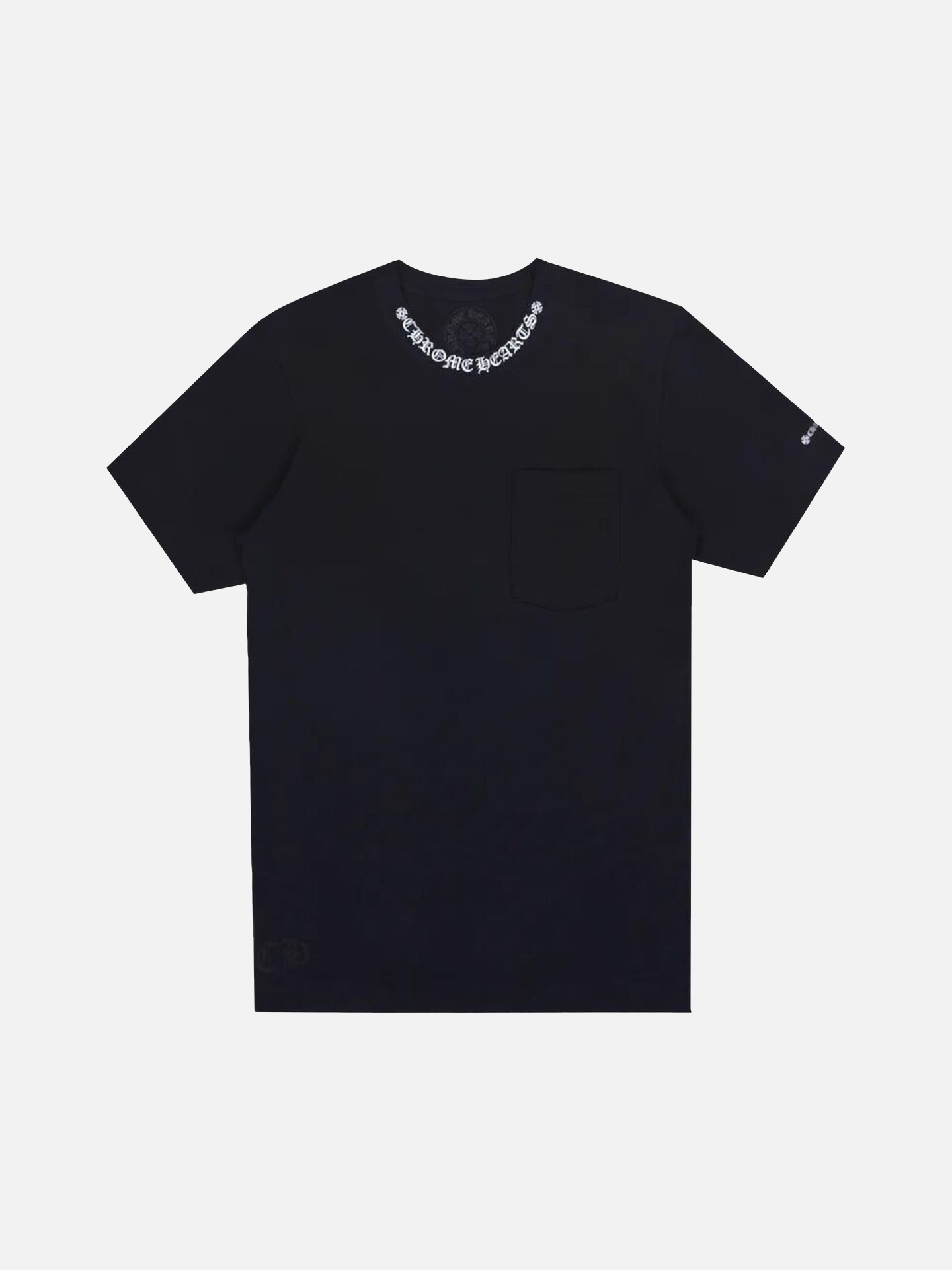 Chrome Hearts Neck Logo Tee 'Black'