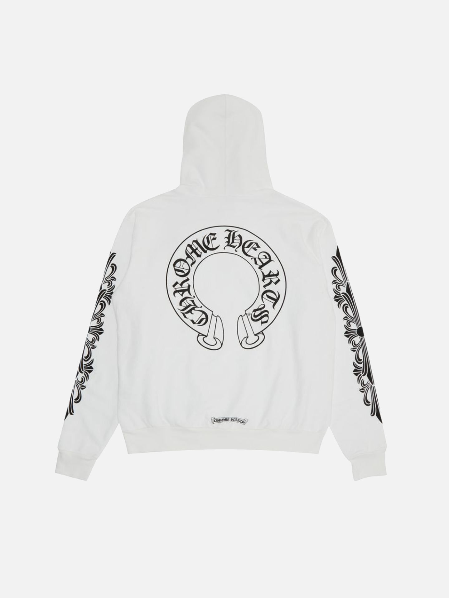 Chrome Hearts Floral Horseshoe Hoodie 'White'