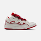 Lanvin Curb Sneakers 'White Red'