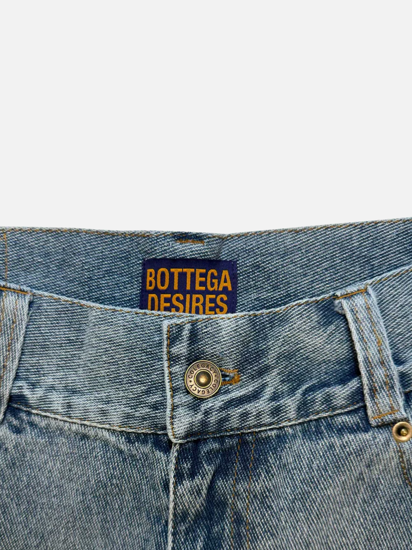 Bottega Desires Denim Shorts Blue