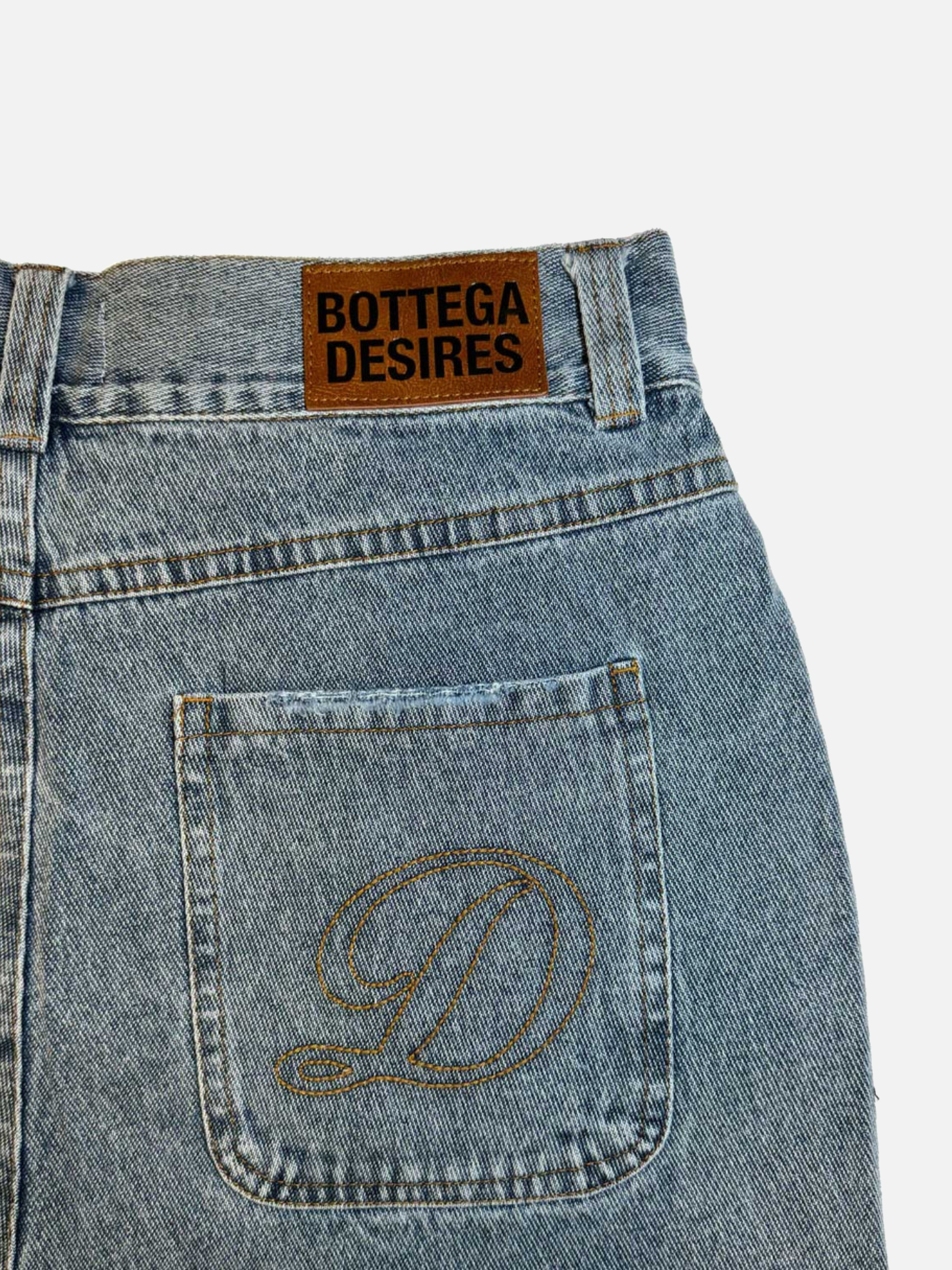 Bottega Desires Denim Shorts Blue