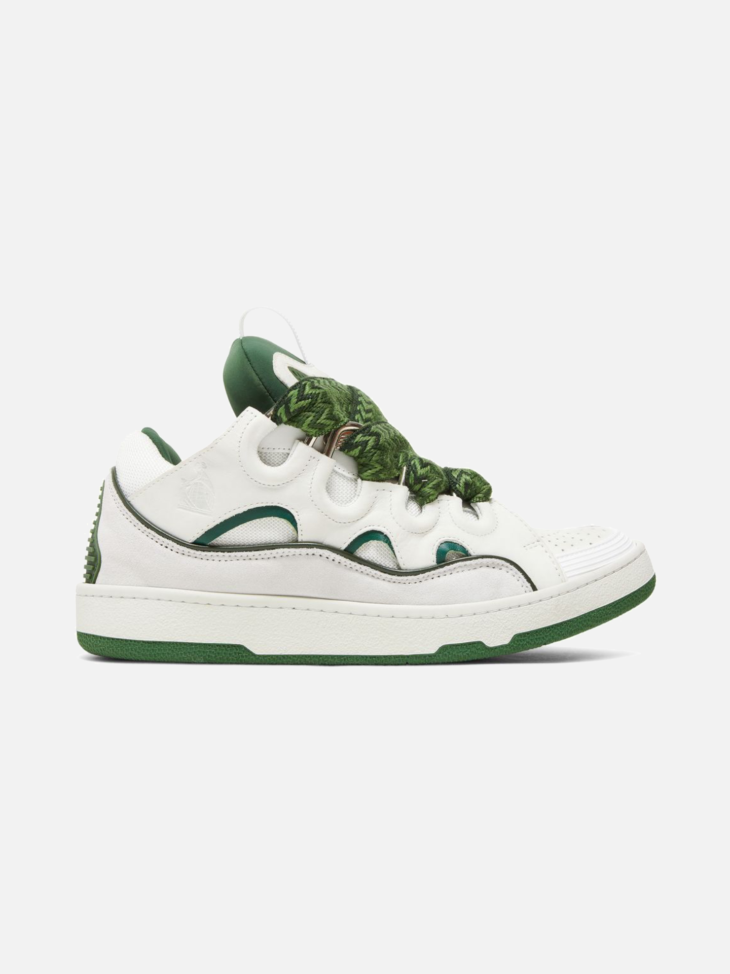 Lanvin Curb Sneakers 'White Khaki'